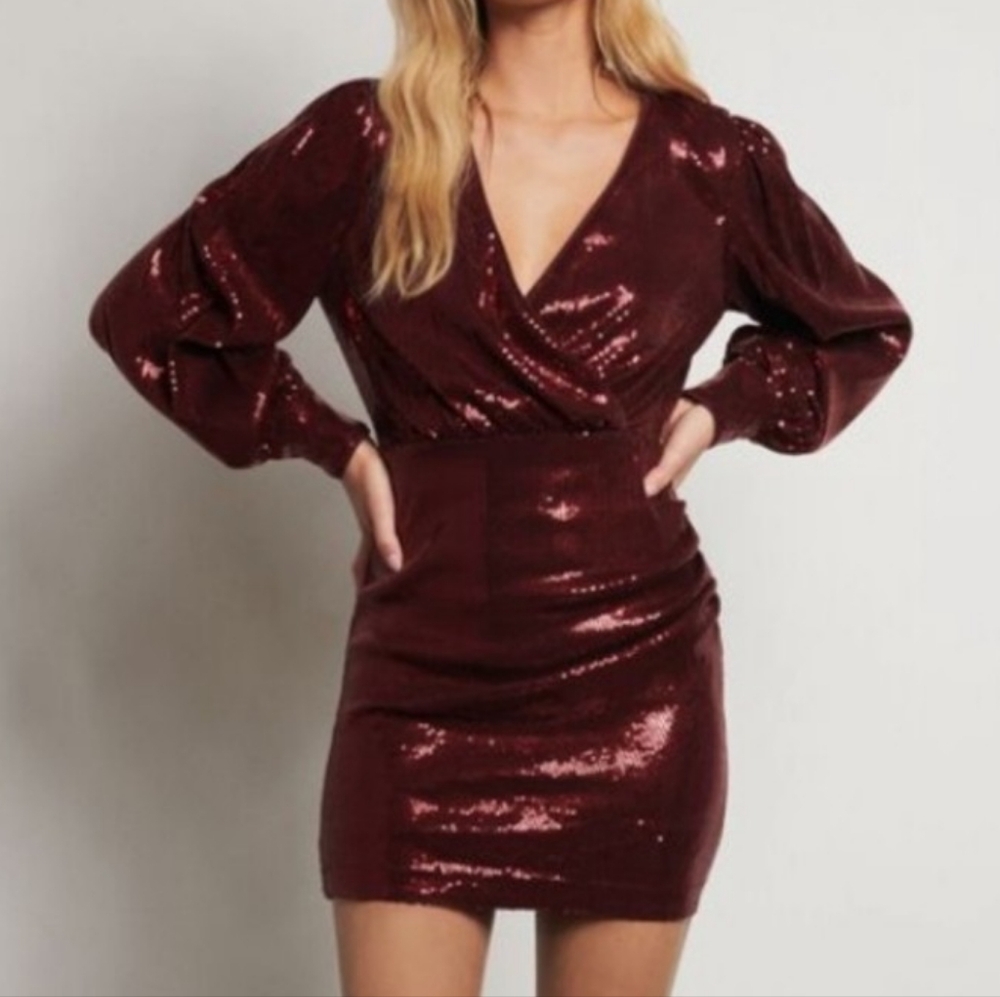 Dynamite Red Sequin Dress